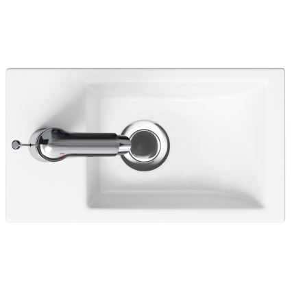 Cersanit K32-001-BOX - Tvättställ för bänkskiva/väggmonterat COMO 22x40 cm keramik/blank vit