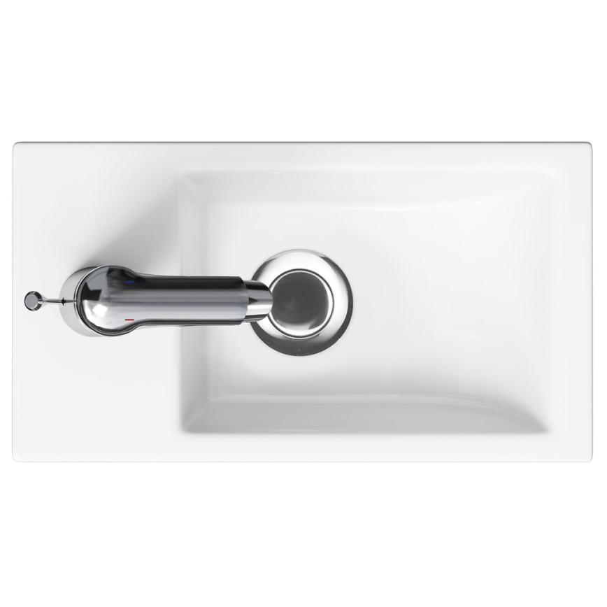 Cersanit K32-001-BOX - Tvättställ för bänkskiva/väggmonterat COMO 22x40 cm keramik/blank vit