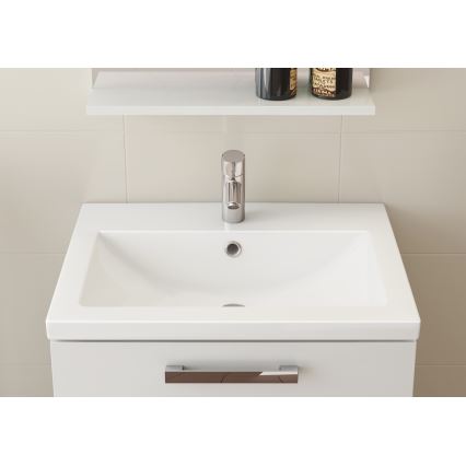 Cersanit K32-002-BOX - Handfat COMO 40x50 cm för bänkskiva eller väggmontering, keramik, blank vit