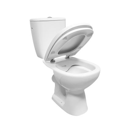 Cersanit K667-052 - Golvstående WC med ARTECO-sits keramik/vit