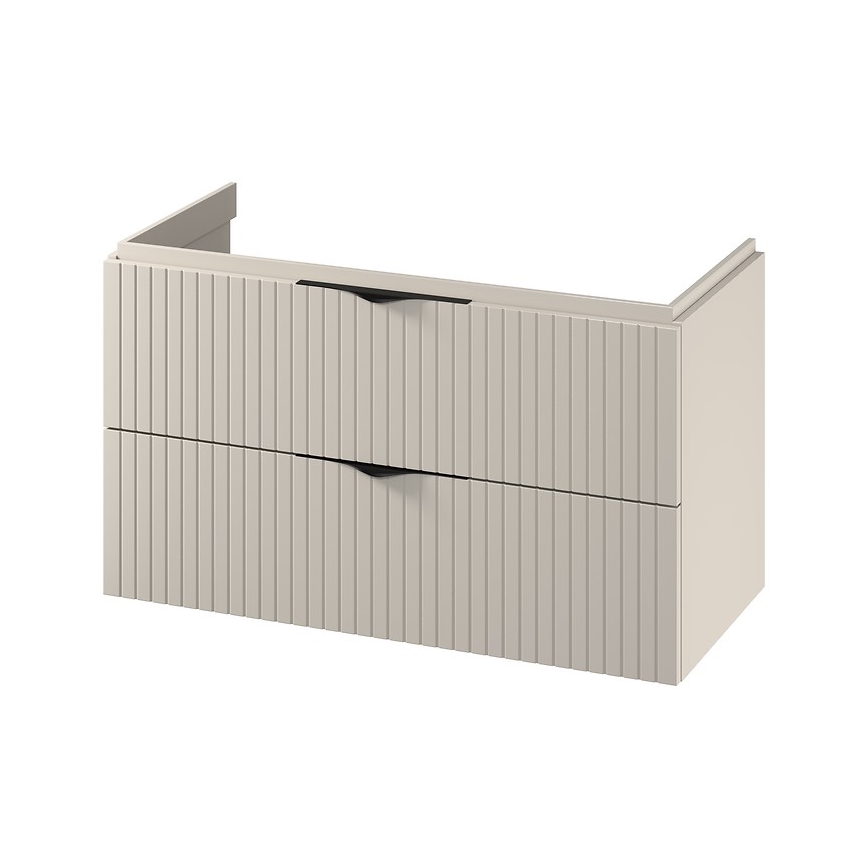 Cersanit S1015-013 - Vägghängt underskåp för handfat TIRSO 100x55x45 cm beige