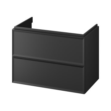 Cersanit S1017-003 - Vägghängt underskåp för tvättställ MILLE 80x55x45 cm svart