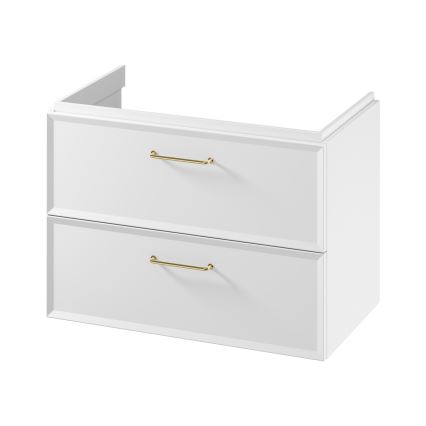 Cersanit S1021-004 - Väggmonterad badrumskommod för handfat MILLE 80x55x45 cm vit