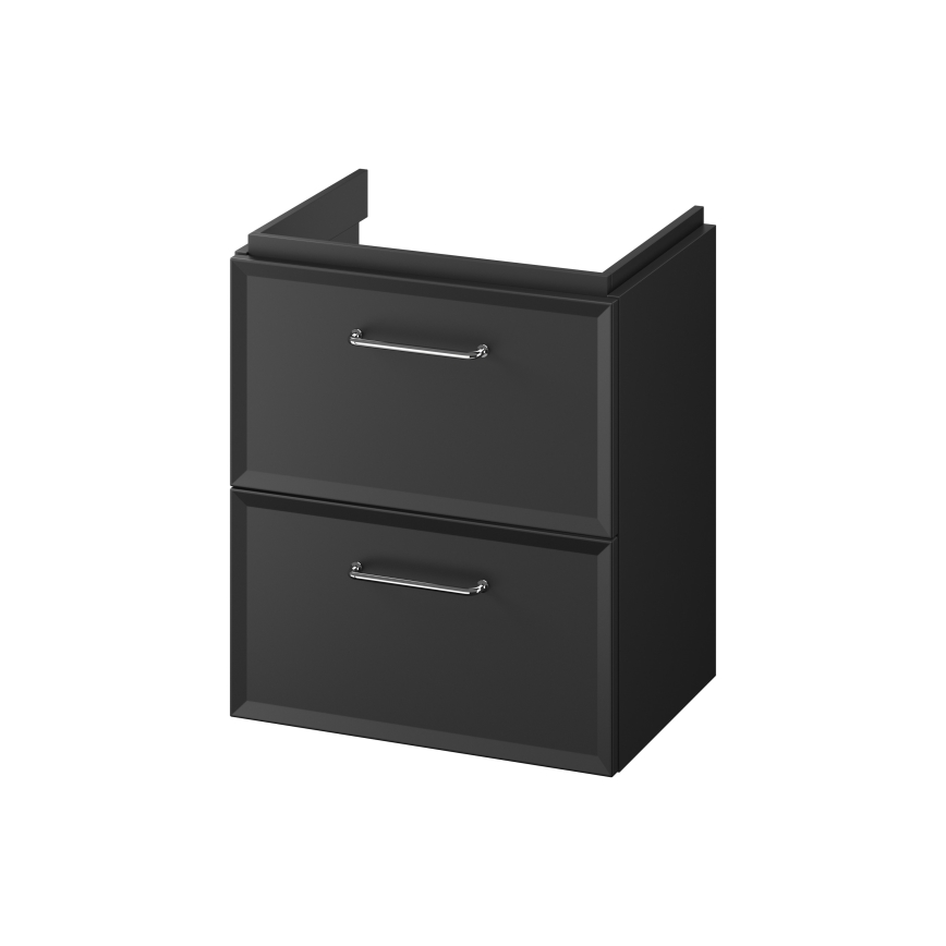 Cersanit S1021-006 - Vägghängt underskåp för tvättställ MILLE SLIM 50x35 cm svart