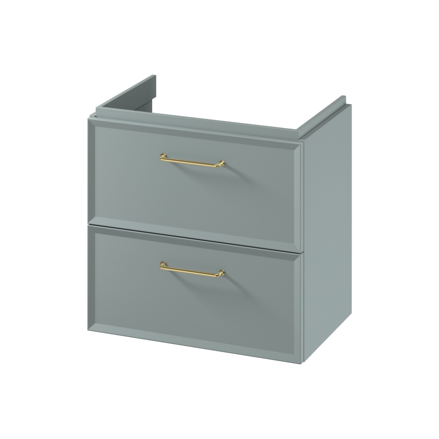 Cersanit S1021-009 - Väggmonterad kommod för handfat MILLE SLIM 60x38 cm mintgrön