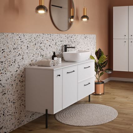 Cersanit S1022-006 - Vägghängt badrumsskåp MILLE 20x45 cm matt vit