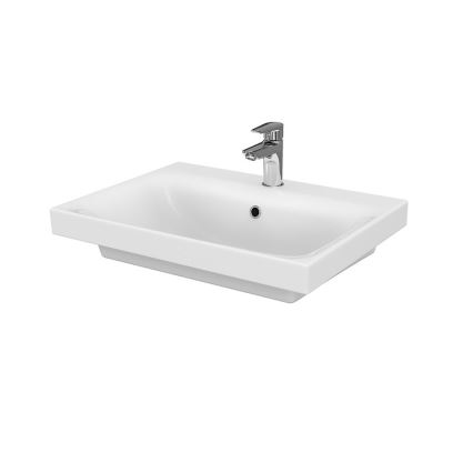 Cersanit S801-223-DSM - Väggmonterad kommod med tvättställ MODUO 60x57x45 cm högglansvit