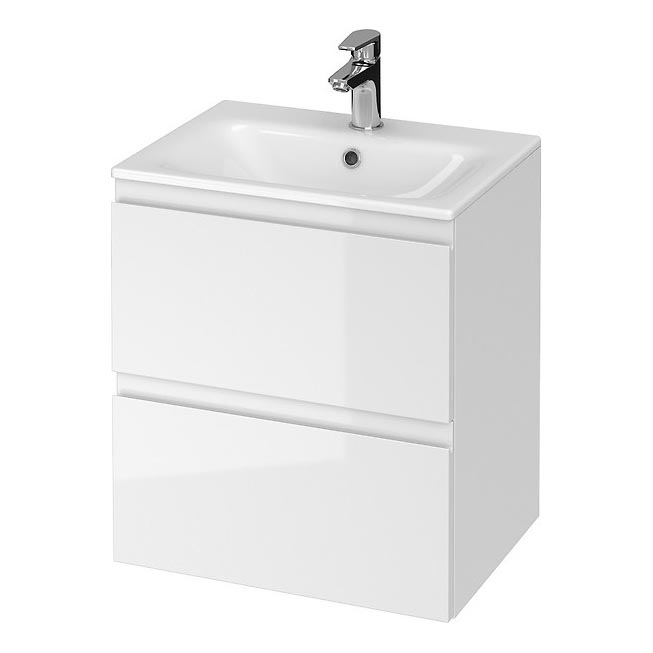 Cersanit S801-312-ECO - Vägghängt badrumsskåp med tvättställ MODUO 50x40 cm, vit