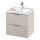 Cersanit S801-541 - Vägghängt badrumsskåp med tvättställ TIRSO 60x45 cm beige