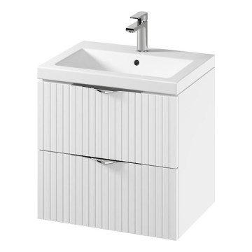 Cersanit S801-545 - Vägghängt badrumsskåp med tvättställ TIRSO 60x45 cm vitt