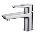 Cersanit S951-045 - Kran till handfat MILLE 13,4 cm skinande krom + avlopp