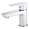 Cersanit S951-047 - Kran till handfat MILLE 13,4 cm vit + avlopp