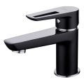 Cersanit S951-048 - Kran till handfat MILLE 13,4 cm svart + avlopp