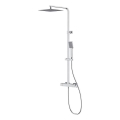 Cersanit S951-341 - Duschset med termostatblandare CITY blank krom