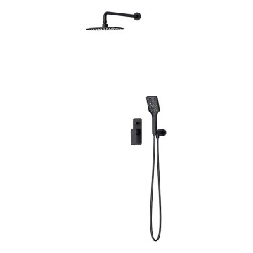 Cersanit S952-031 - Duschset med inbyggd blandare LARGA svart