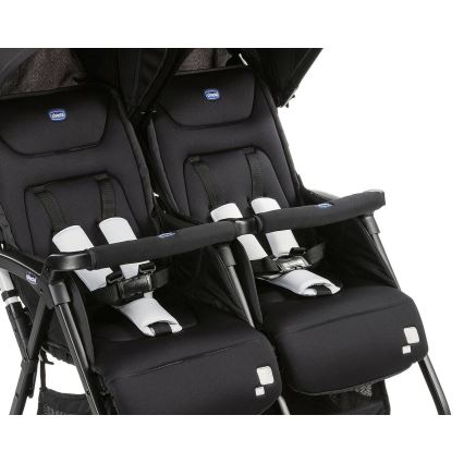 Chicco - barnvagnar för tvillingar OHLALA TWIN Black Natt svart