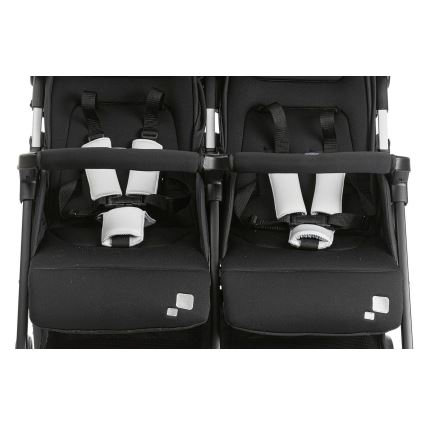 Chicco - barnvagnar för tvillingar OHLALA TWIN Black Natt svart