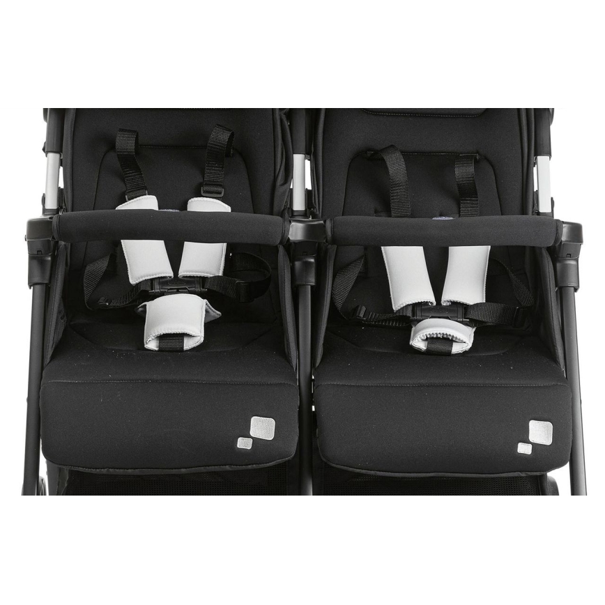 Chicco - barnvagnar för tvillingar OHLALA TWIN Black Natt svart