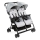 Chicco - barnvagnar för tvillingar OHLALA TWIN Silver Katt silver