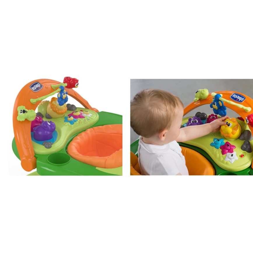 Chicco - Gåstol WALKY TALKY 2xAA grön