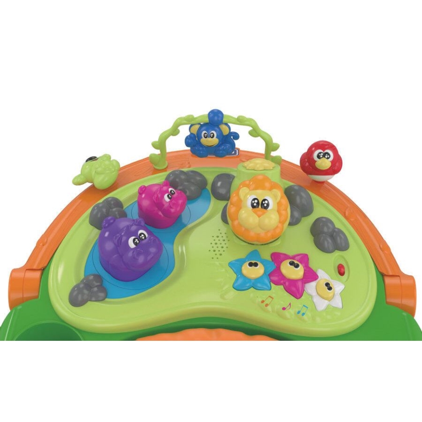 Chicco - Gåstol WALKY TALKY 2xAA gul/blå