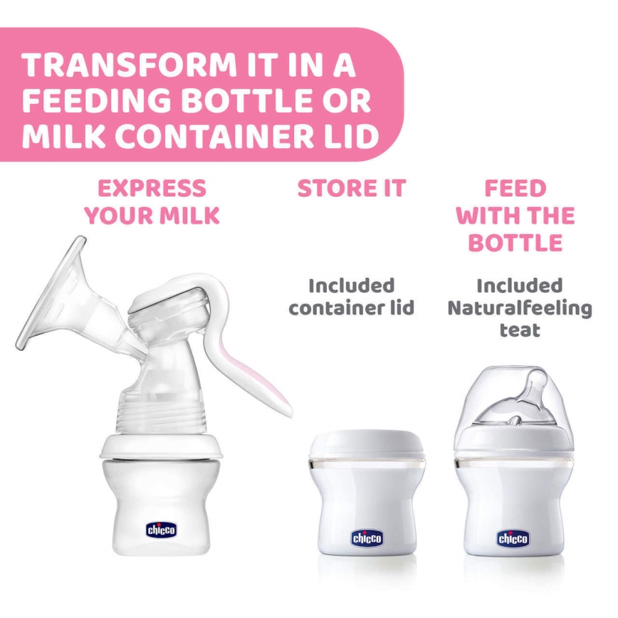 Chicco - Manuell bröstpumpa Natural Feeling
