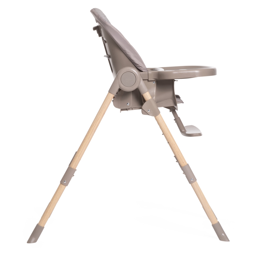 Chicco - Matstol för barn Polly Essential - grå/brun