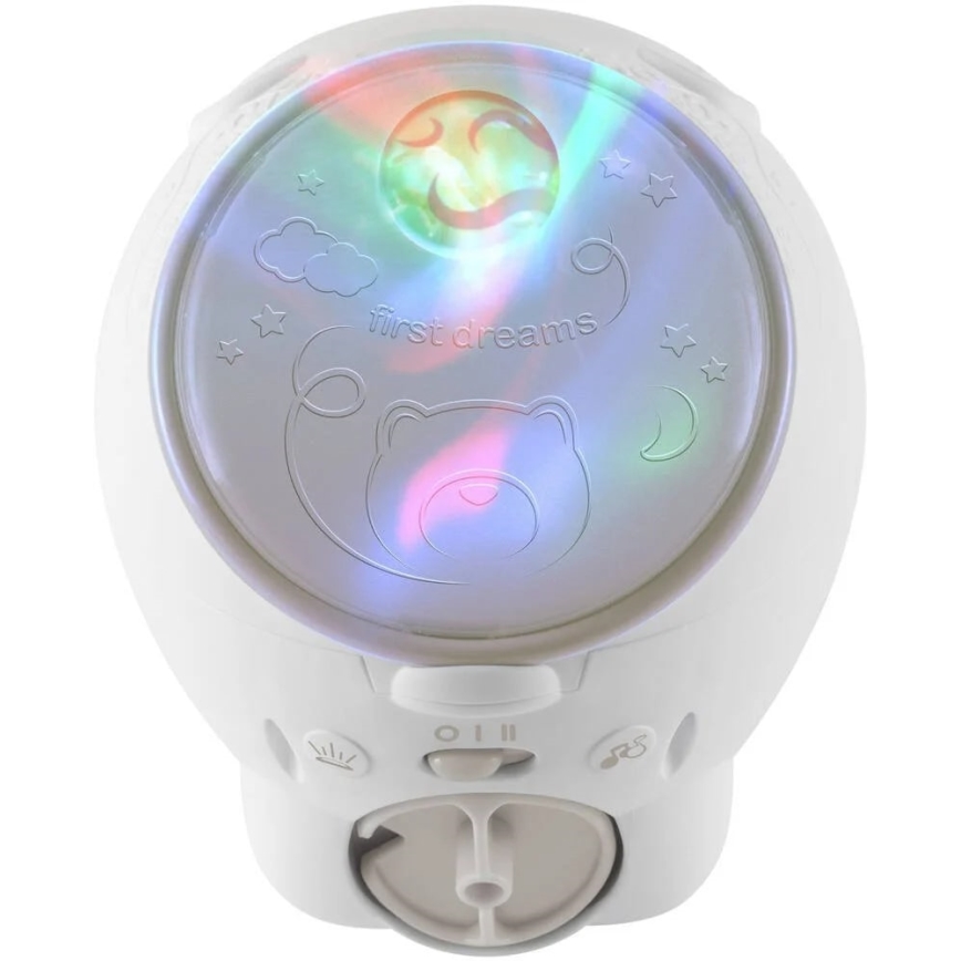 Chicco - Projektor för barn 2i1 POLAR BEAR 3xAA beige