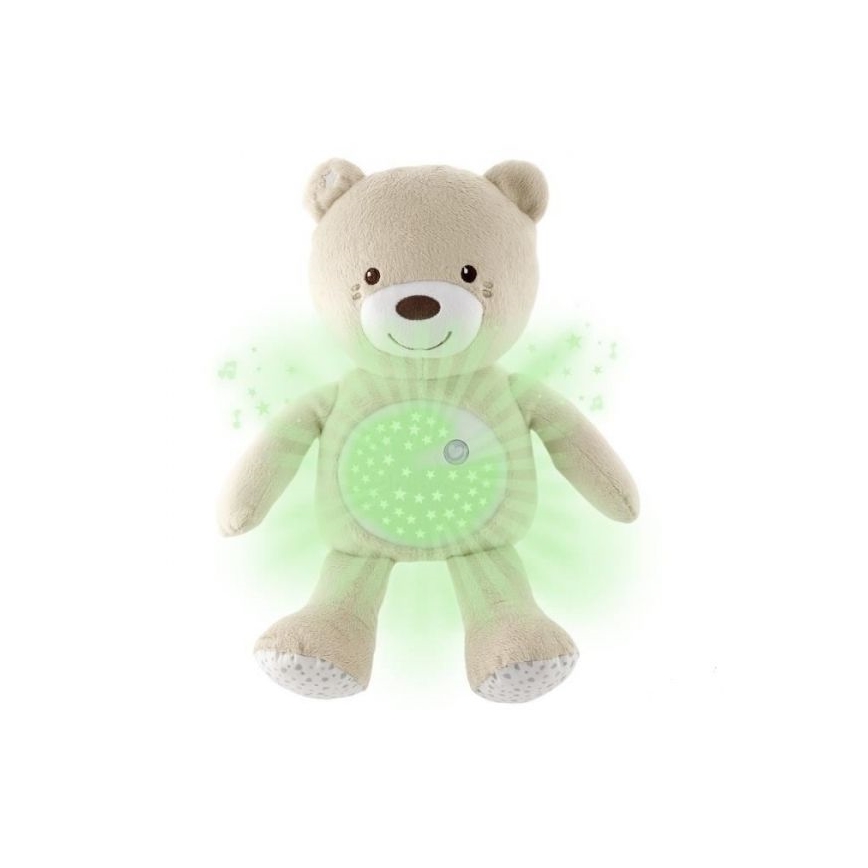 Chicco - Projektor med melodi BABY BEAR 3xAAA beige