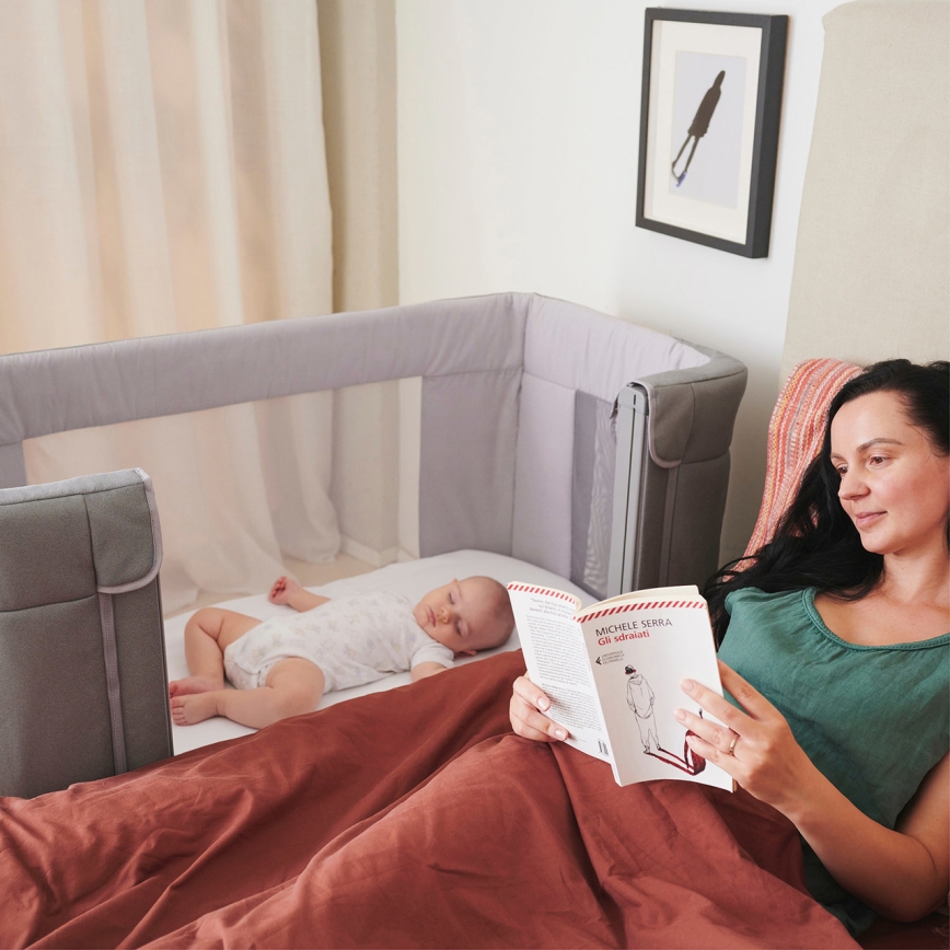 Chicco - Spjälsäng 3i1 3v1 NEXT2ME FOREVER mörk