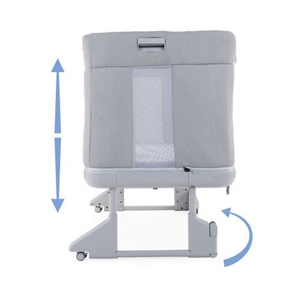 Chicco - Spjälsäng 3i1 3v1 NEXT2ME FOREVER mörk