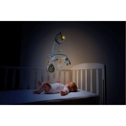 Chicco - Spjälsäng mobil med musik 3i1 NEXT2DREAMS 3xAA blå