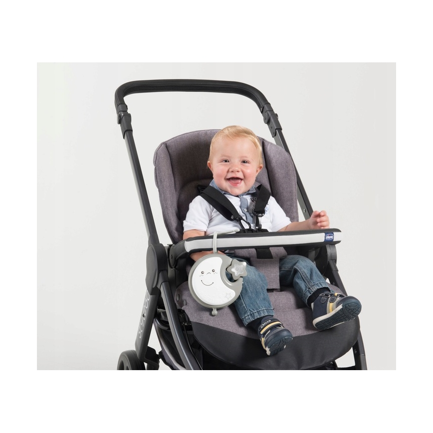 Chicco - Spjälsängsmobil med melodi 3i1 NEXT2DREAMS 3xAA grå