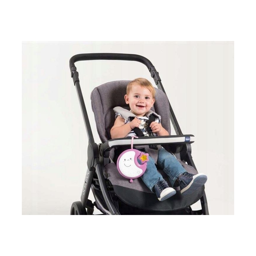 Chicco - Spjälsängsmobil med melodi 3i1 NEXT2DREAMS 3xAA rosa