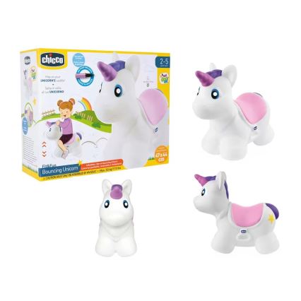 Chicco - Upplåsbar hoppleksak UNICORN