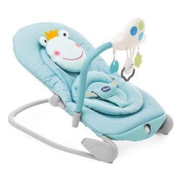 Chicco - Vibrerande vippstol med melodi BALLOON Froggy 2xAA + 1xLR20 blå