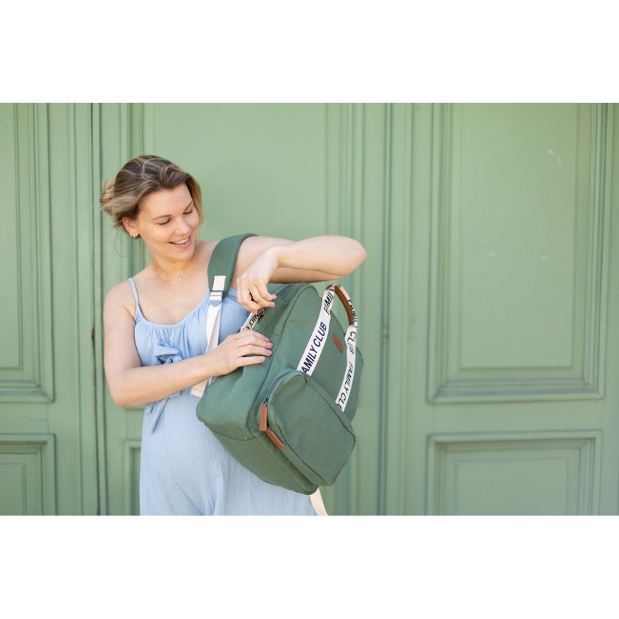 Childhome - Bytväska FAMILY CLUB grön
