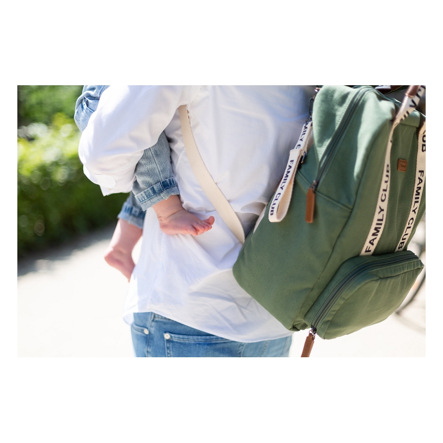 Childhome - Bytväska FAMILY CLUB grön