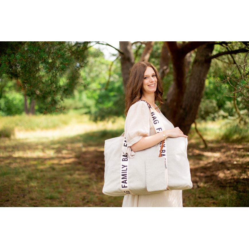 Childhome - Resväska FAMILY BAG CANVAS vit