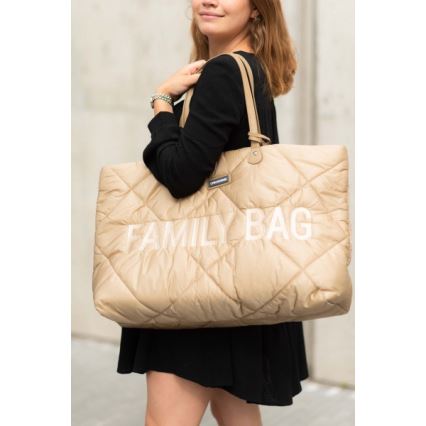 Childhome - Resväska FAMILY BAG PUFFERED grädde
