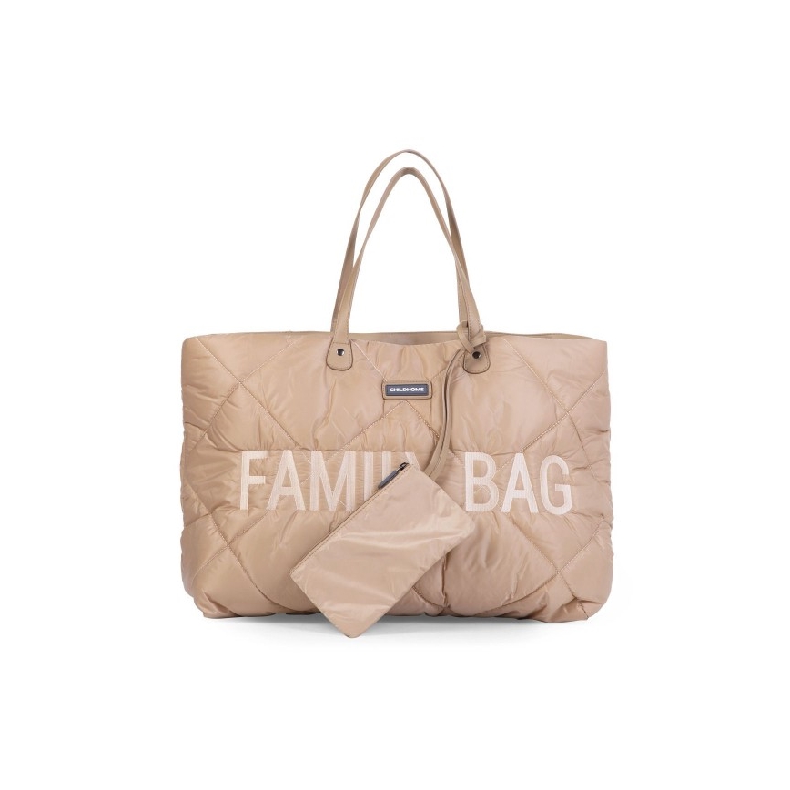 Childhome - Resväska FAMILY BAG PUFFERED grädde