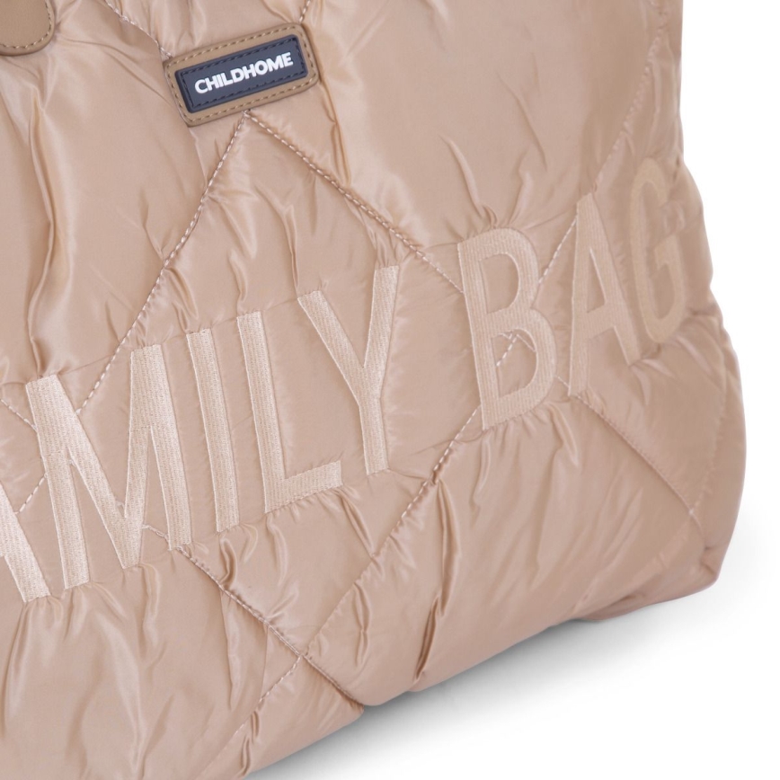 Childhome - Resväska FAMILY BAG PUFFERED grädde