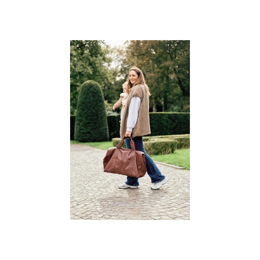 Childhome - Skötväska MOMMY BAG LEATHER brun