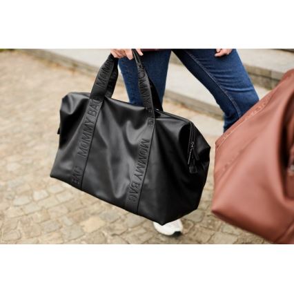 Childhome - Skötväska MOMMY BAG LEATHER svart