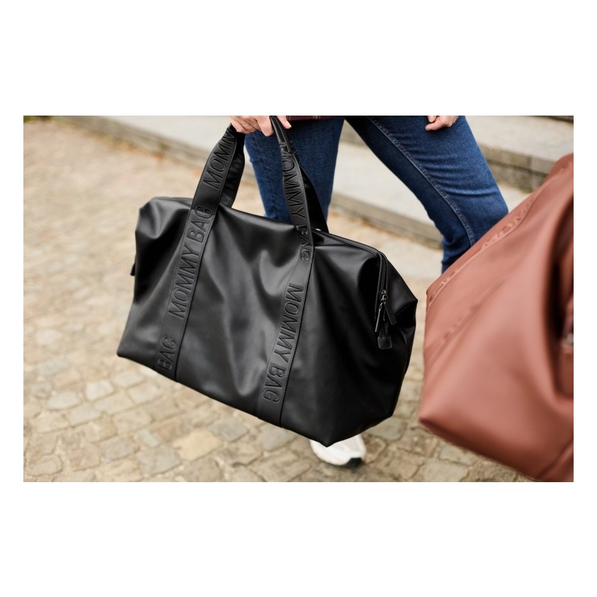 Childhome - Skötväska MOMMY BAG LEATHER svart