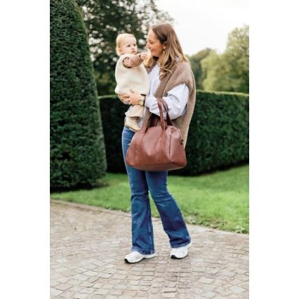 Childhome - Skötväska MOMMY CLUB LEATHER brun