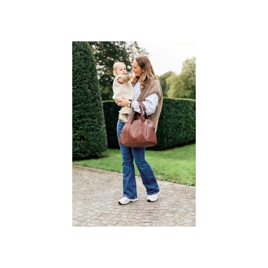 Childhome - Skötväska MOMMY CLUB LEATHER brun