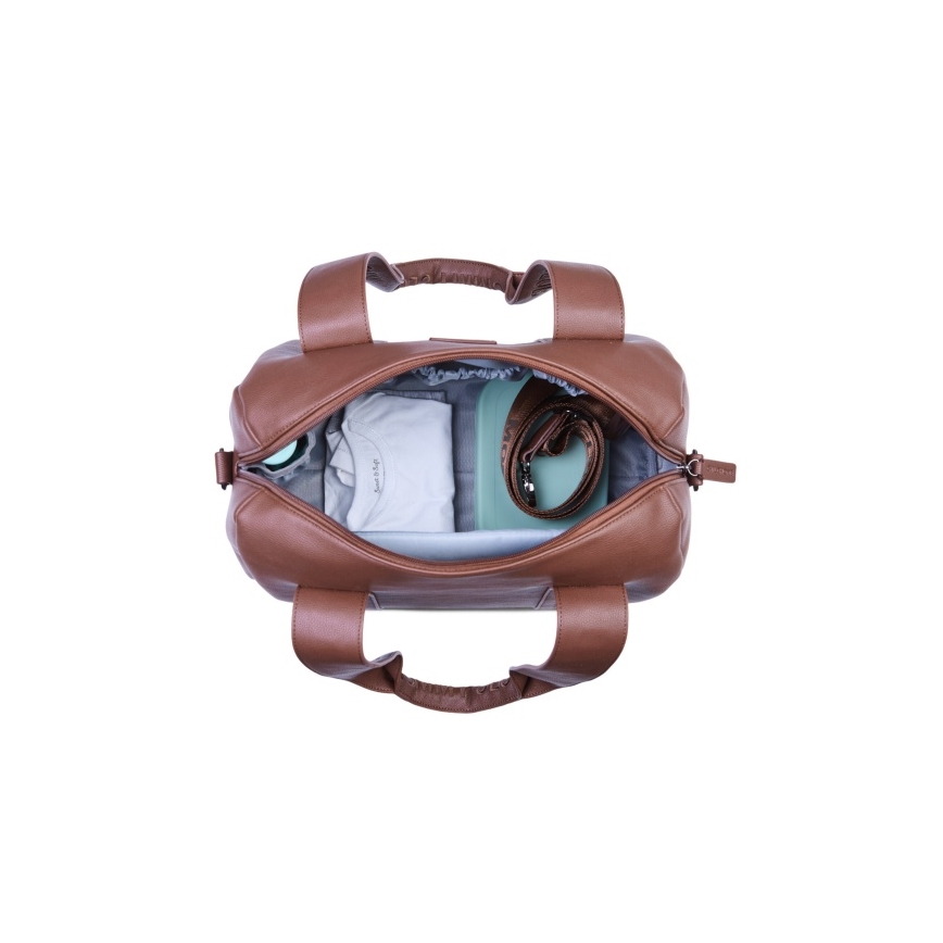 Childhome - Skötväska MOMMY CLUB LEATHER brun