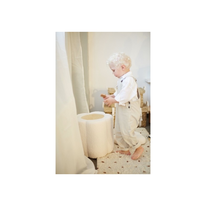 Childhome - Taburett BLOMMA diameter 35 cm grädde