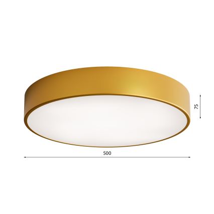 LED Taklampa CLEO LED/69W/230V 4000K Ø 50 cm guld